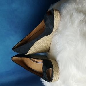 Coach espadrilles black size 8